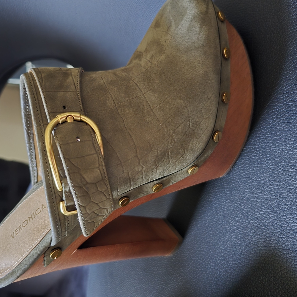 Veronica Beard Olive Green Women's Shoes